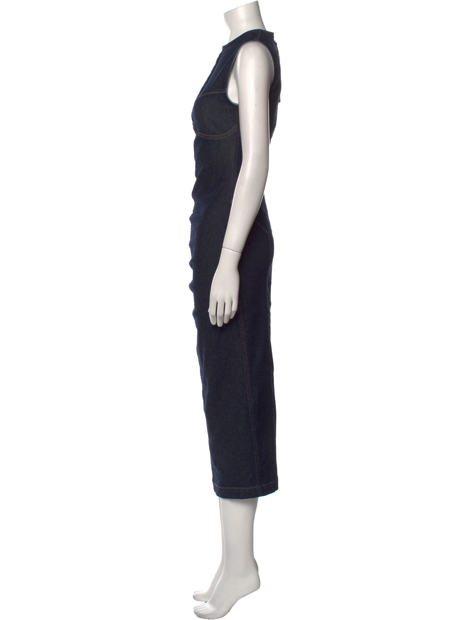 SportMax Crew Neck Long Dress