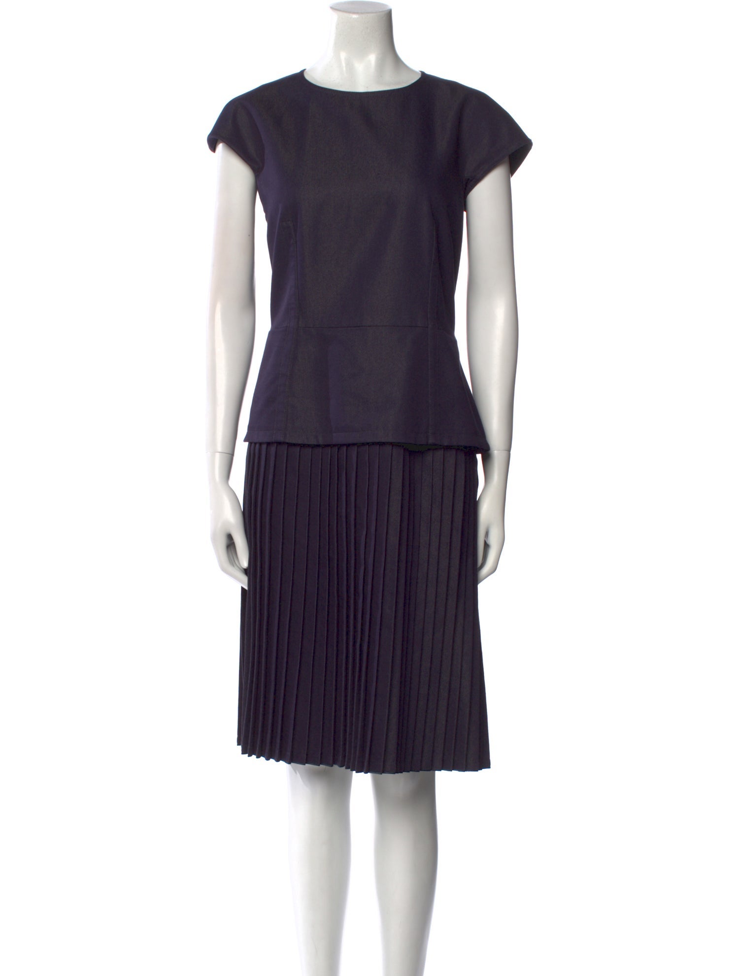 SportMax Crew Neck Midi Length Dress