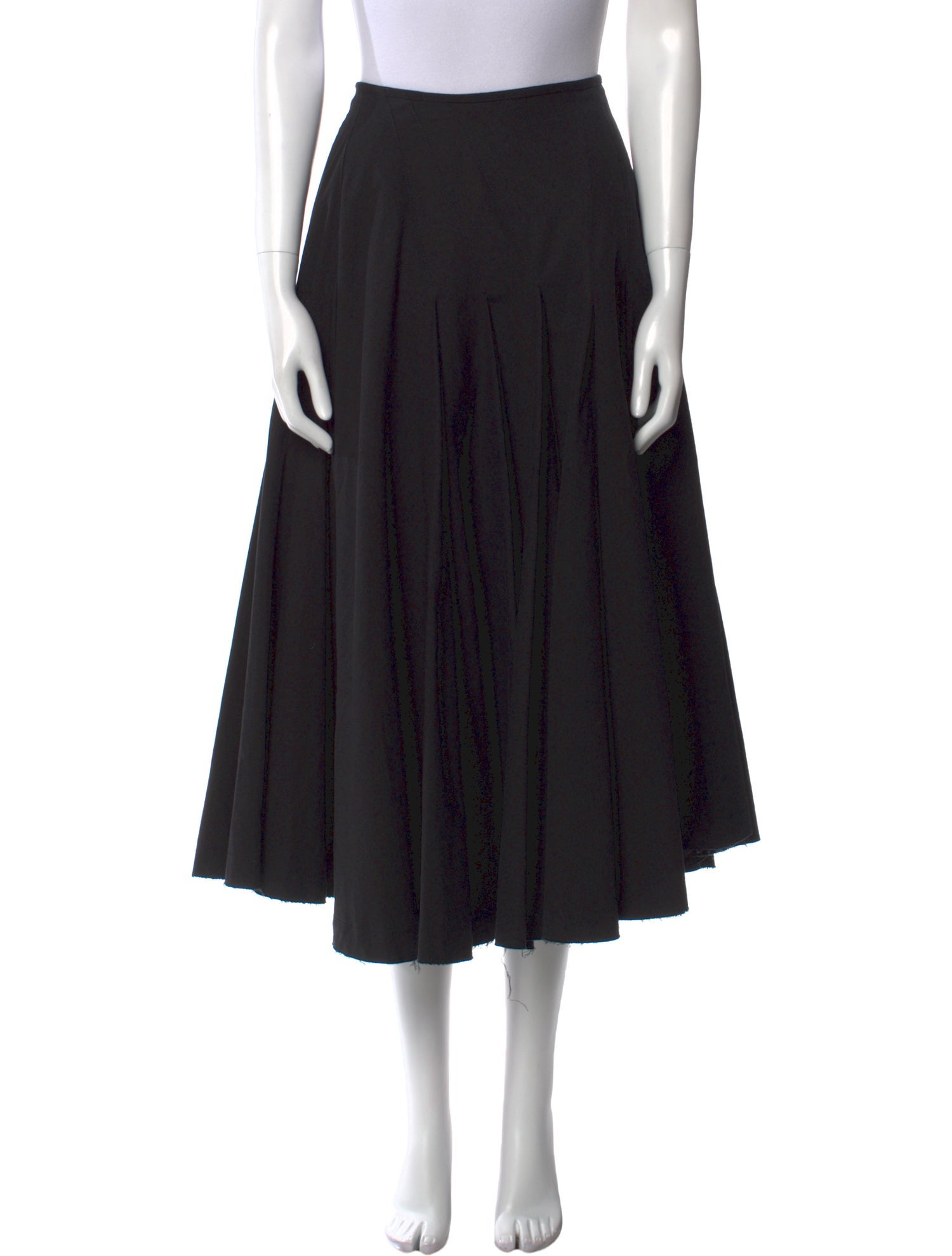 SportMax Raw-Edge Trim Midi Length Skirt