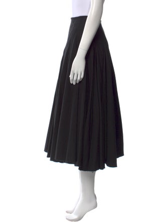 SportMax Raw-Edge Trim Midi Length Skirt