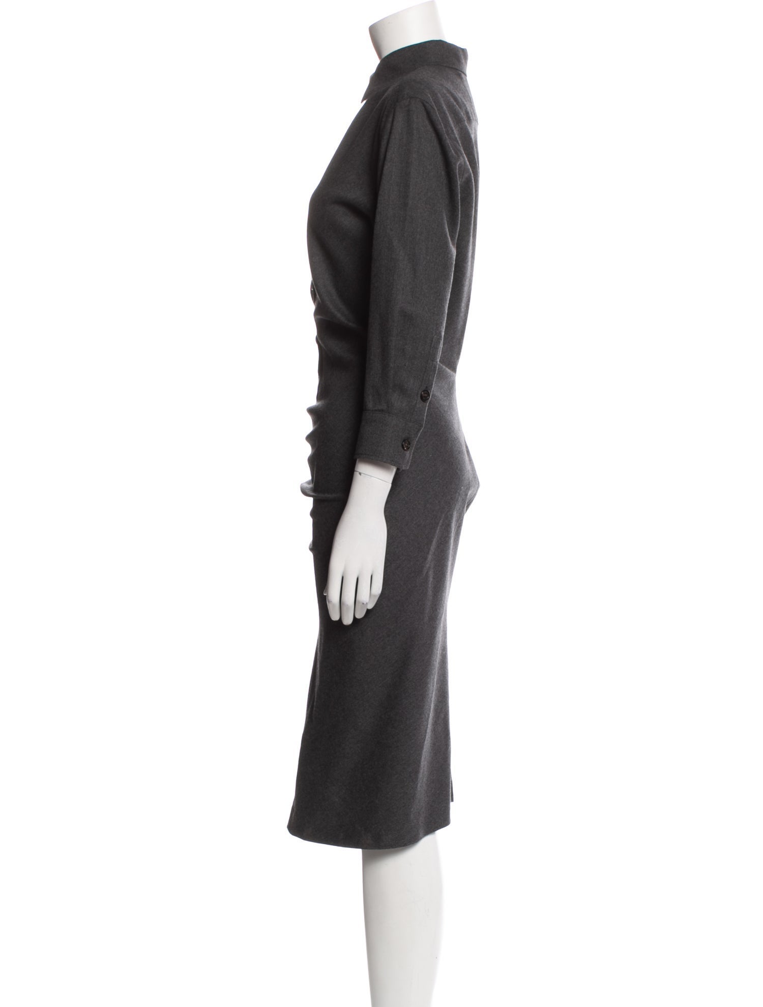 SportMax Virgin Wool Midi Length Dress