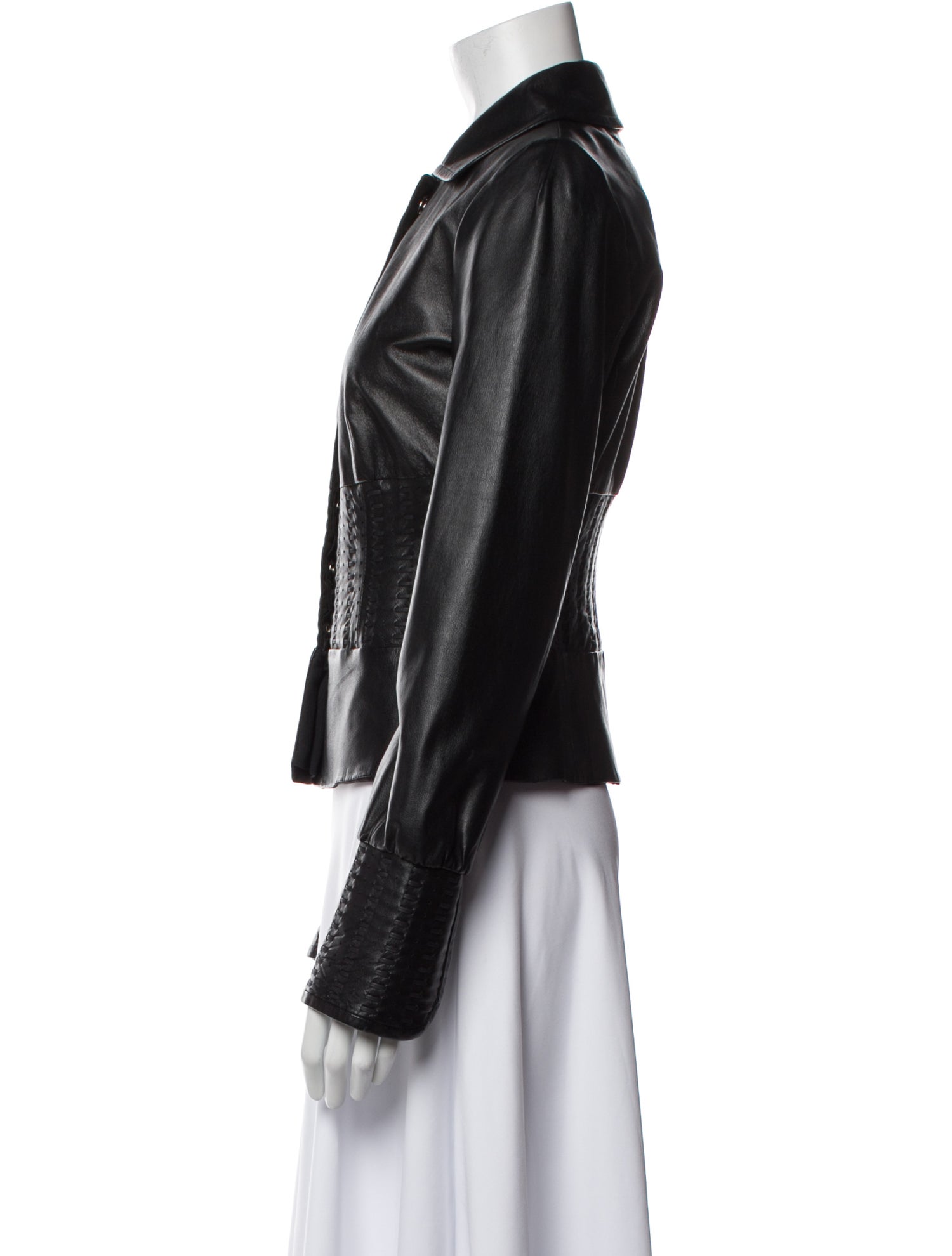 SportMax Leather Biker Jacket