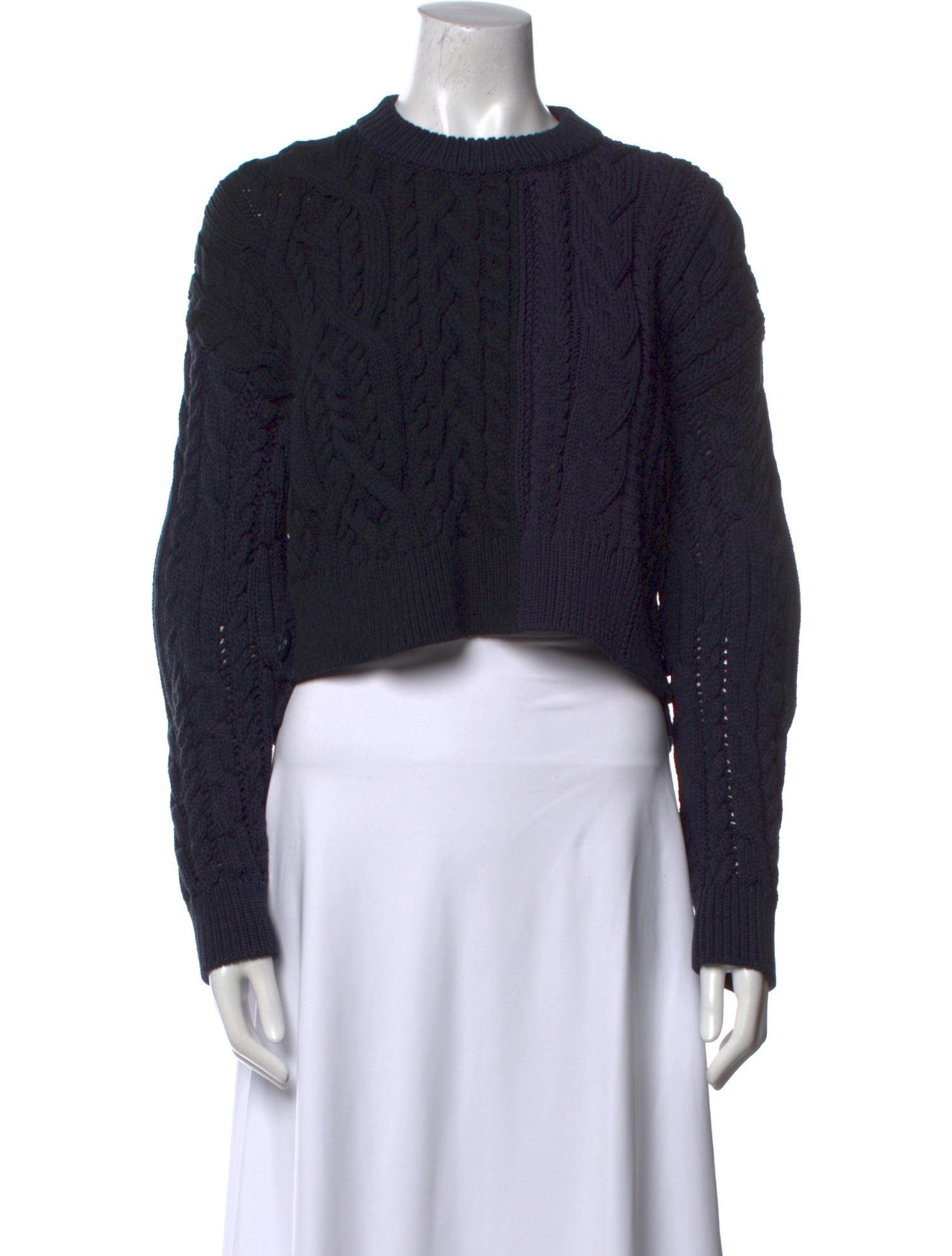 SportMax Cable Knit Crew Neck Sweater w/ Tags