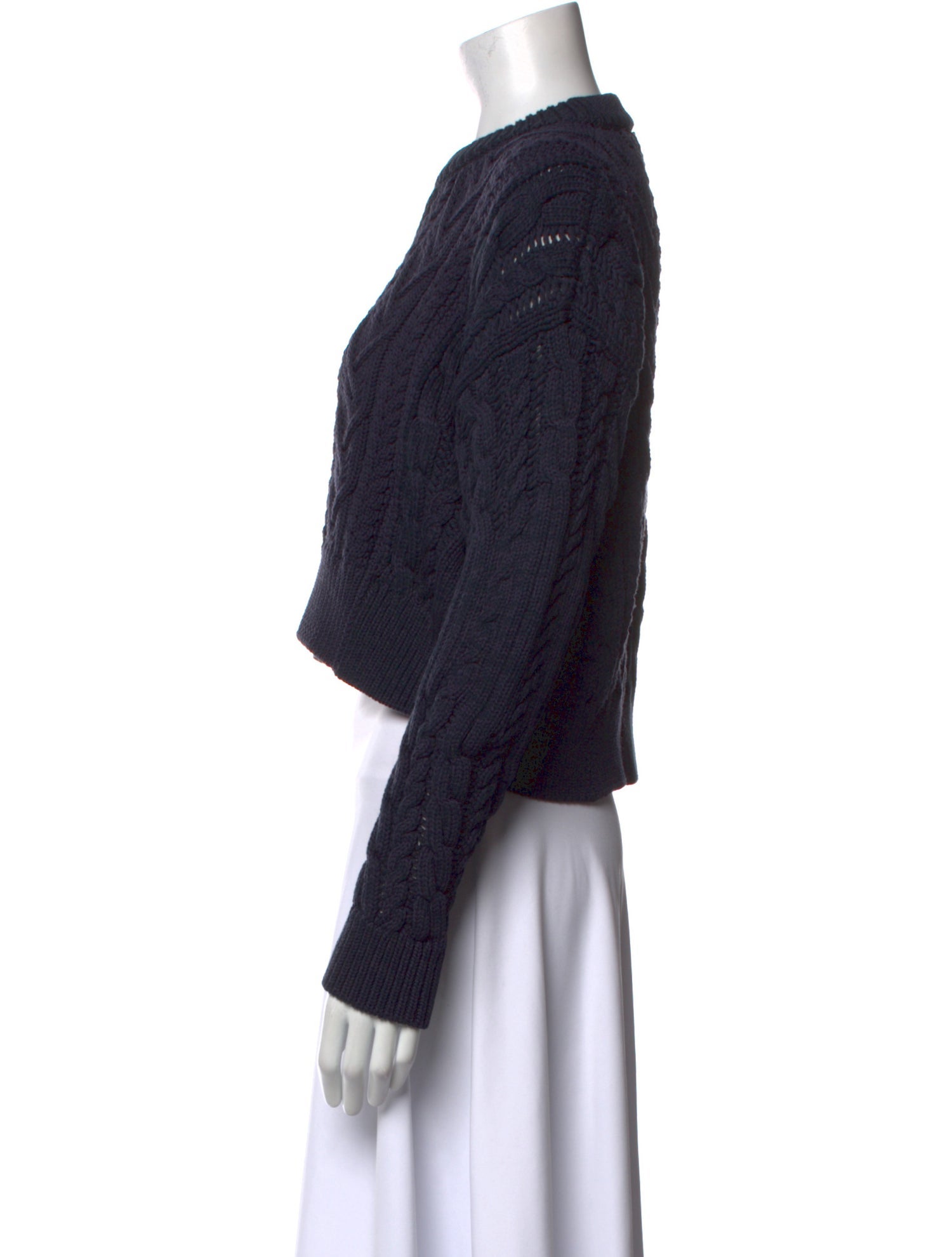 SportMax Cable Knit Crew Neck Sweater w/ Tags