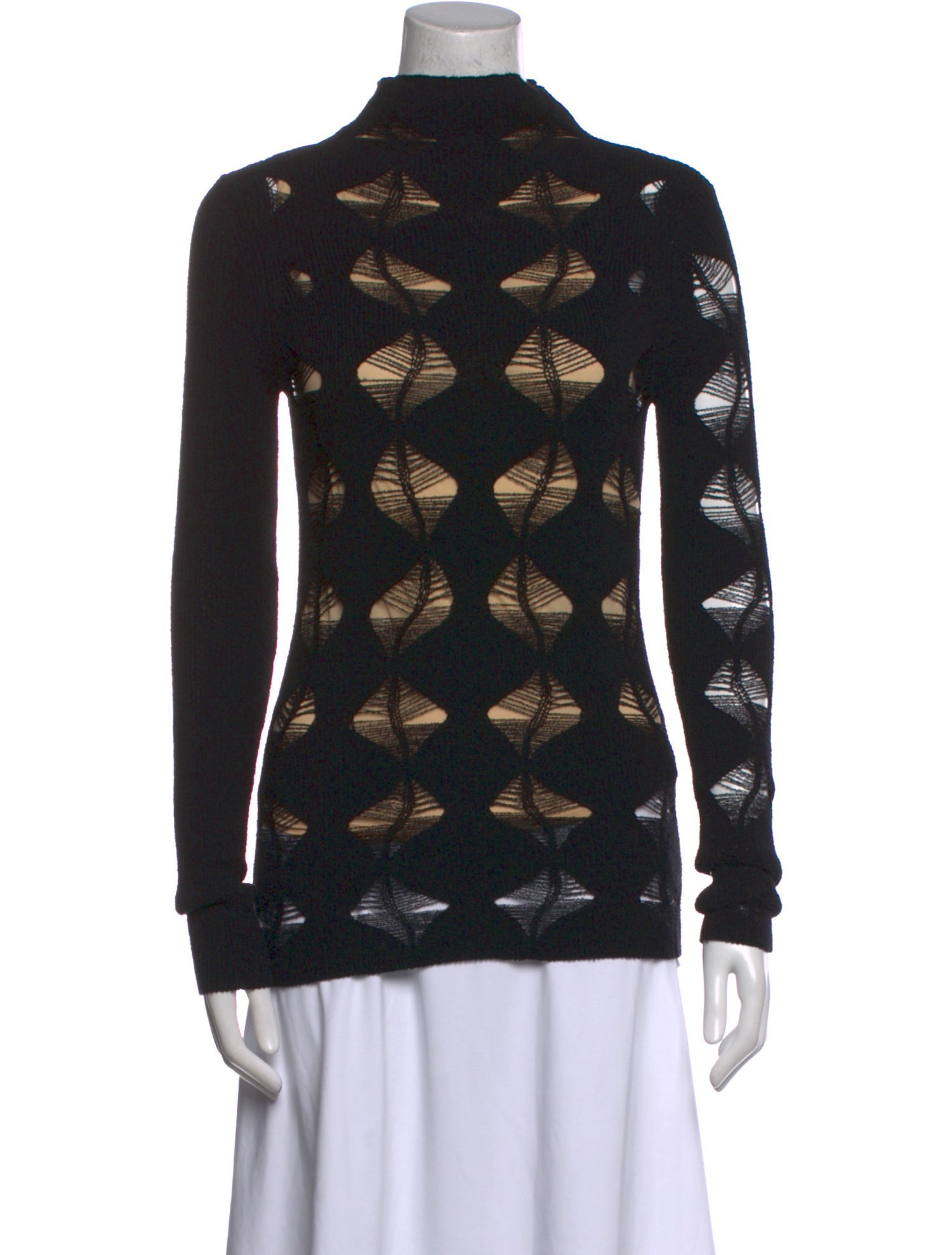 SportMax Printed Mock Neck Sweatshirt