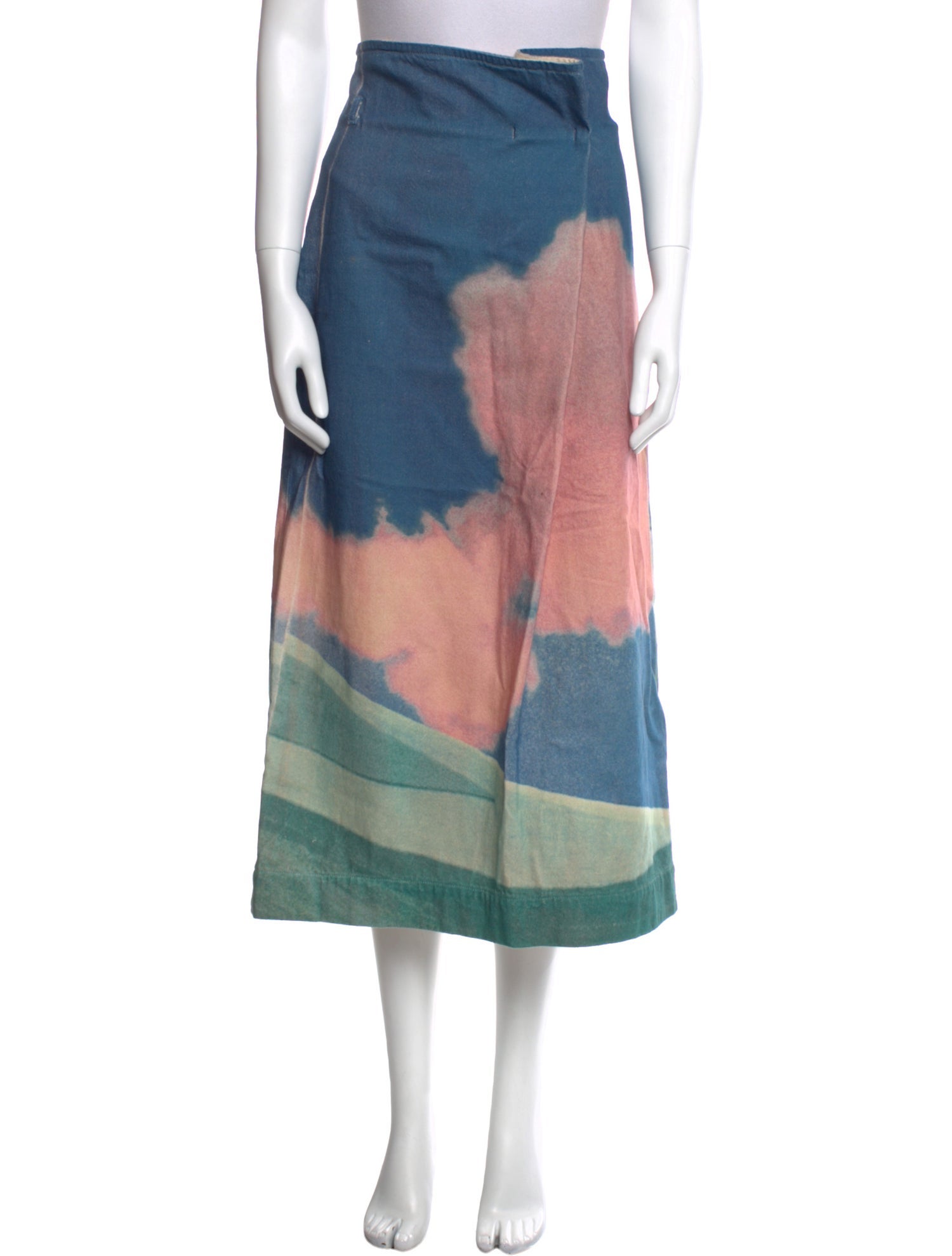 SportMax Printed Midi Length Skirt