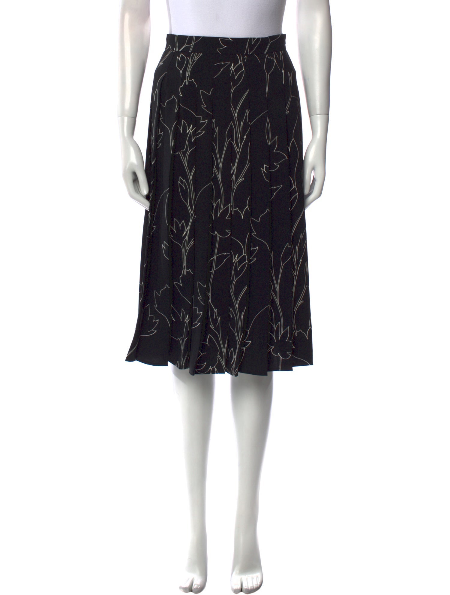 SportMax Floral Print Knee-Length Skirt