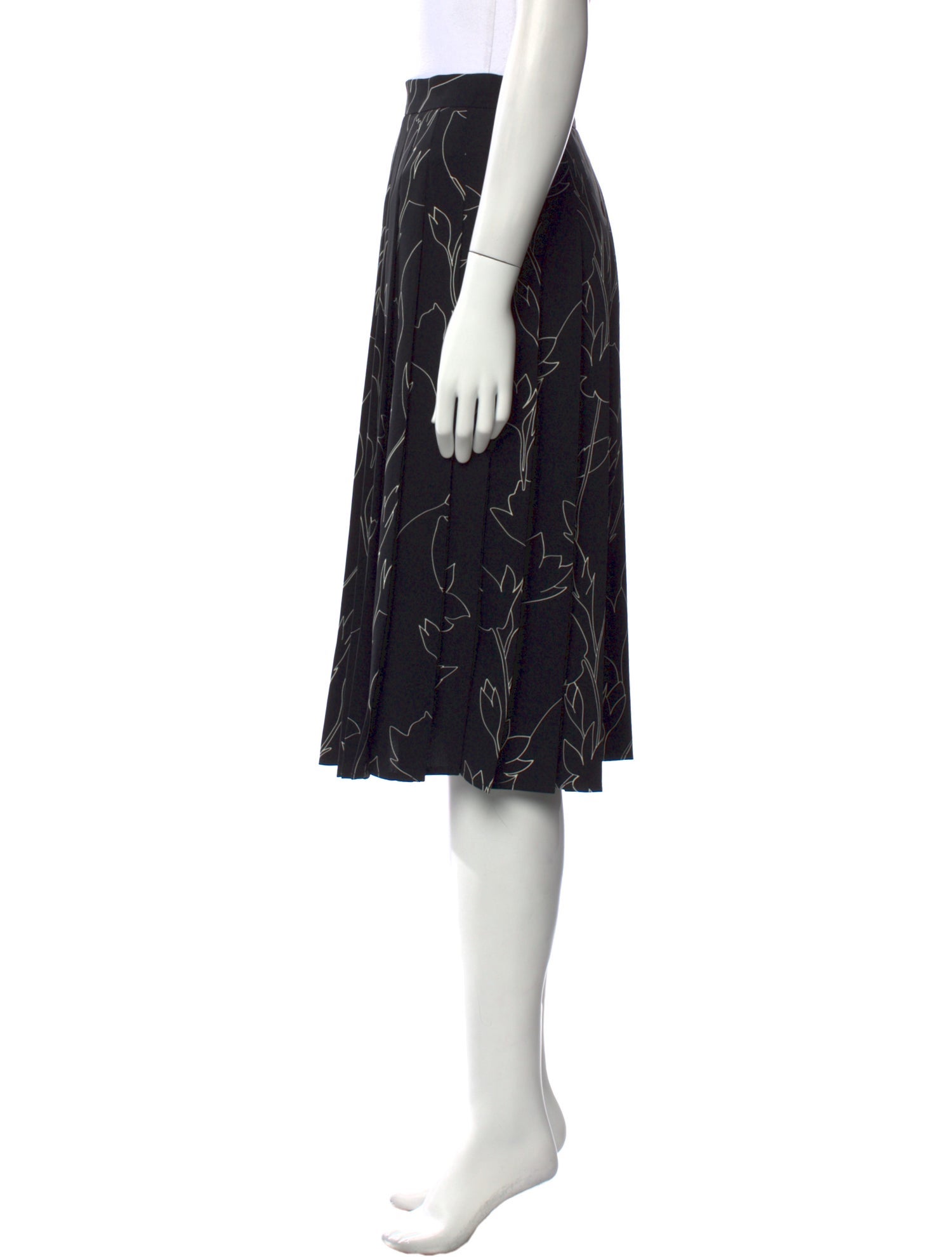 SportMax Floral Print Knee-Length Skirt