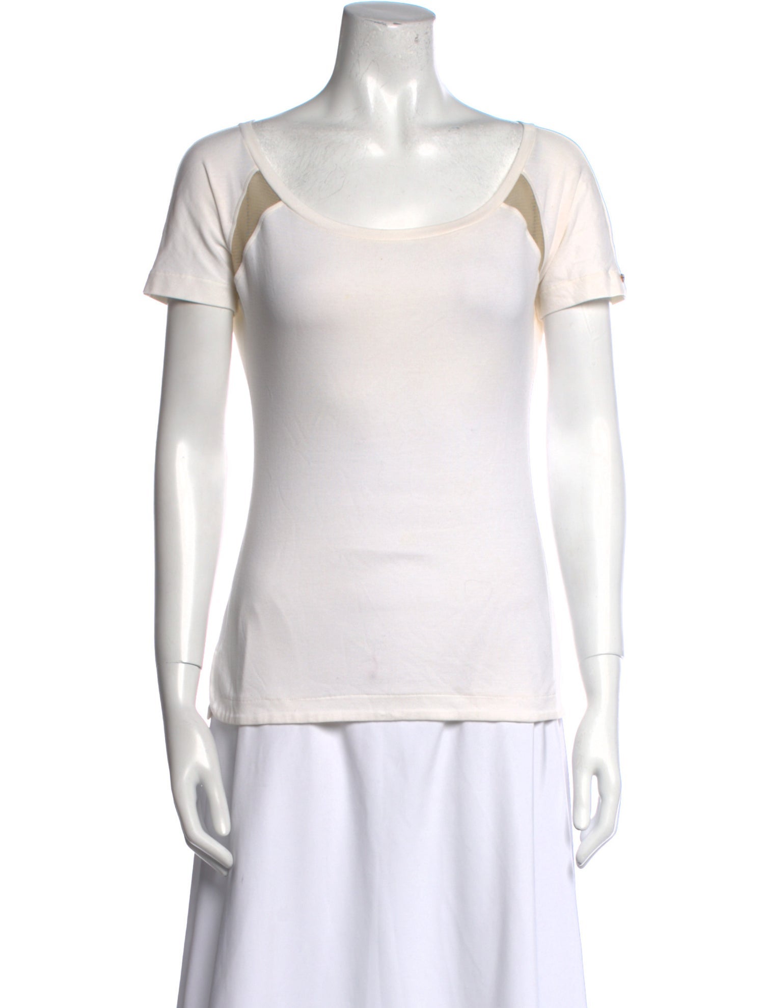 SportMax Scoop Neck Short Sleeve T-Shirt