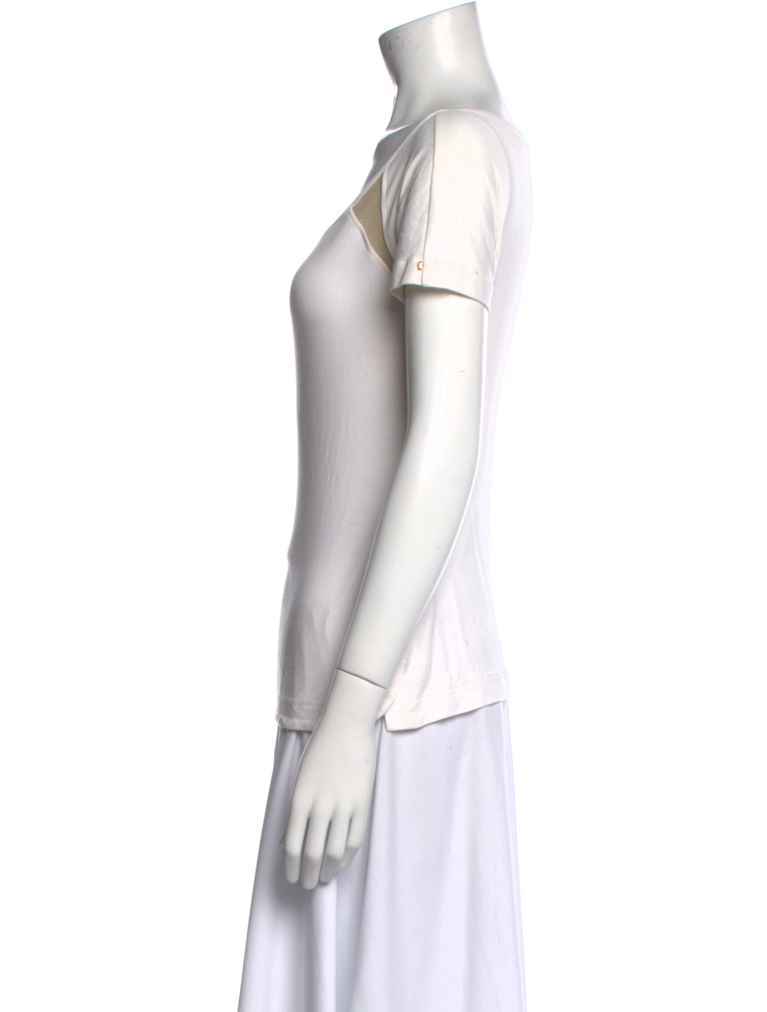 SportMax Scoop Neck Short Sleeve T-Shirt