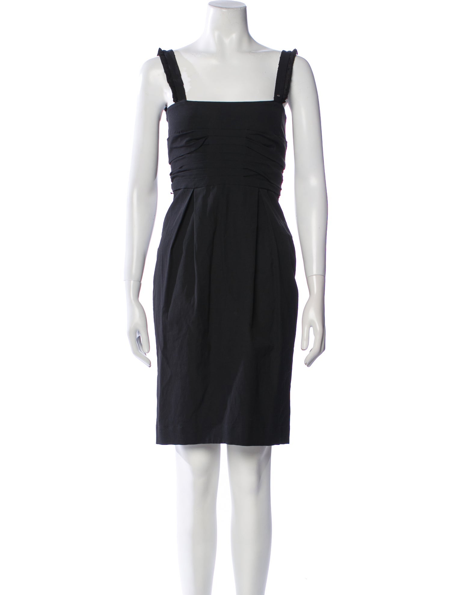 SportMax Square Neckline Knee-Length Dress