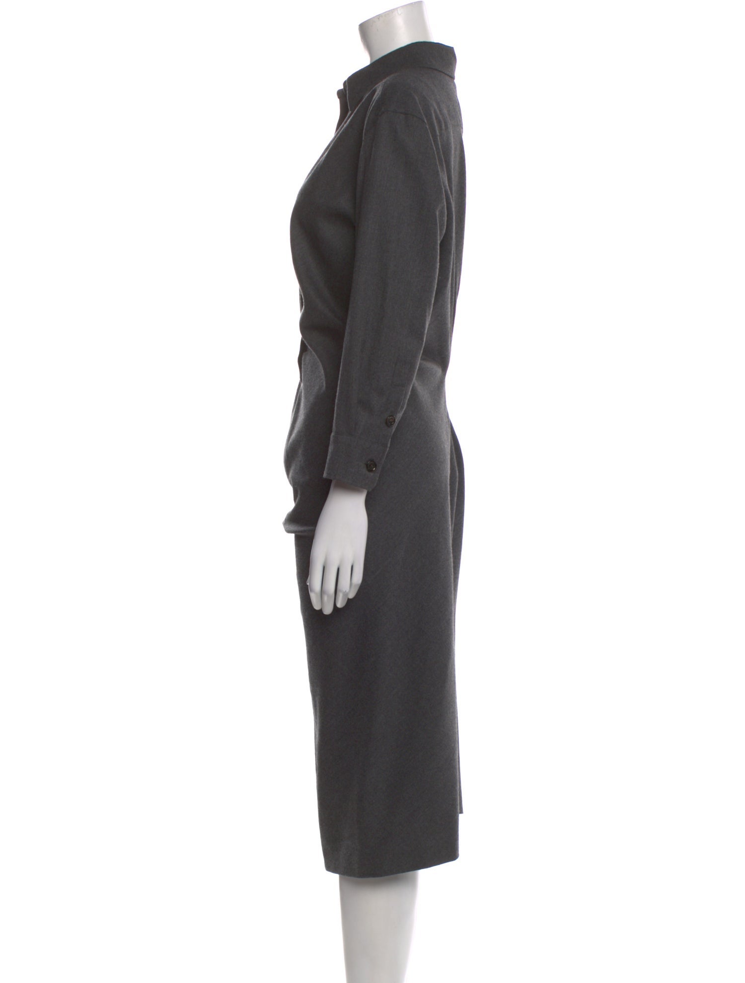 SportMax Virgin Wool Midi Length Dress