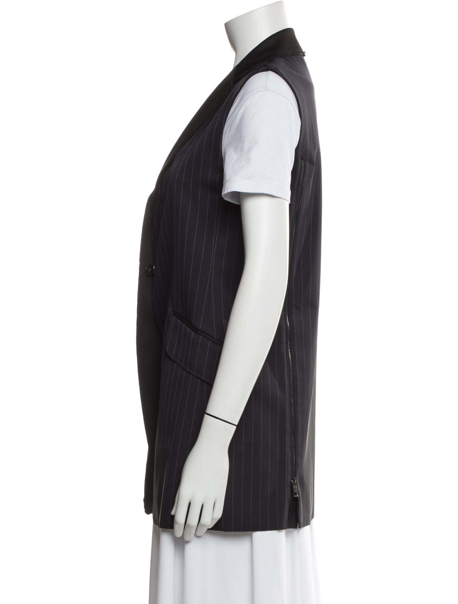 SportMax Virgin Wool Striped Vest