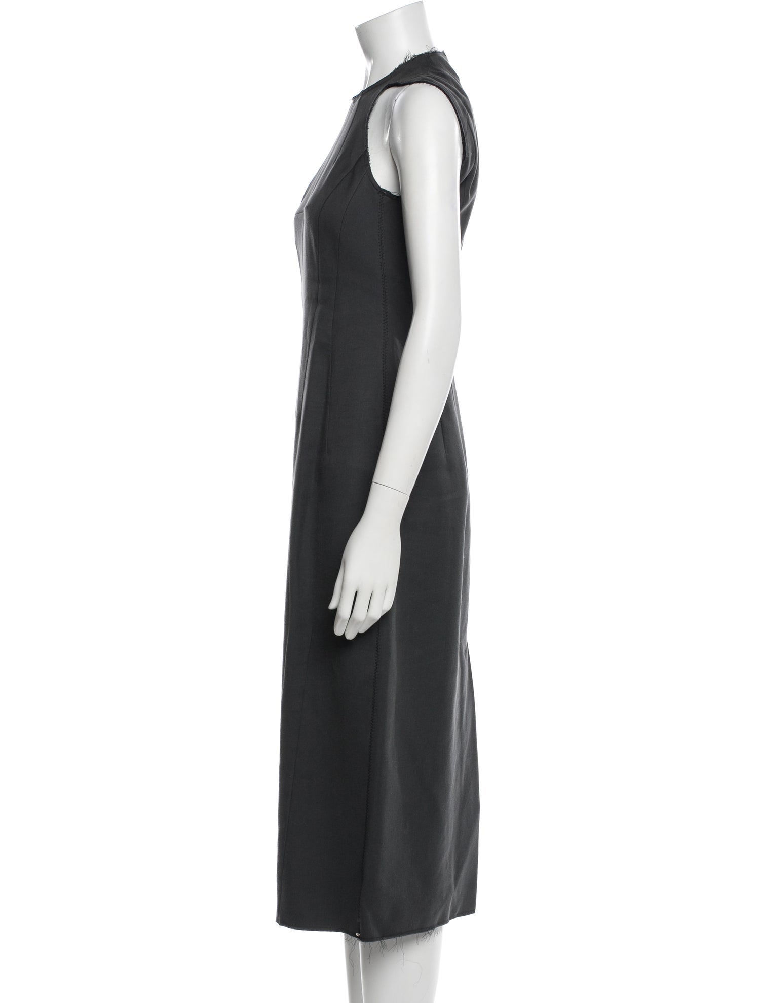 SportMax Crew Neck Midi Length Dress