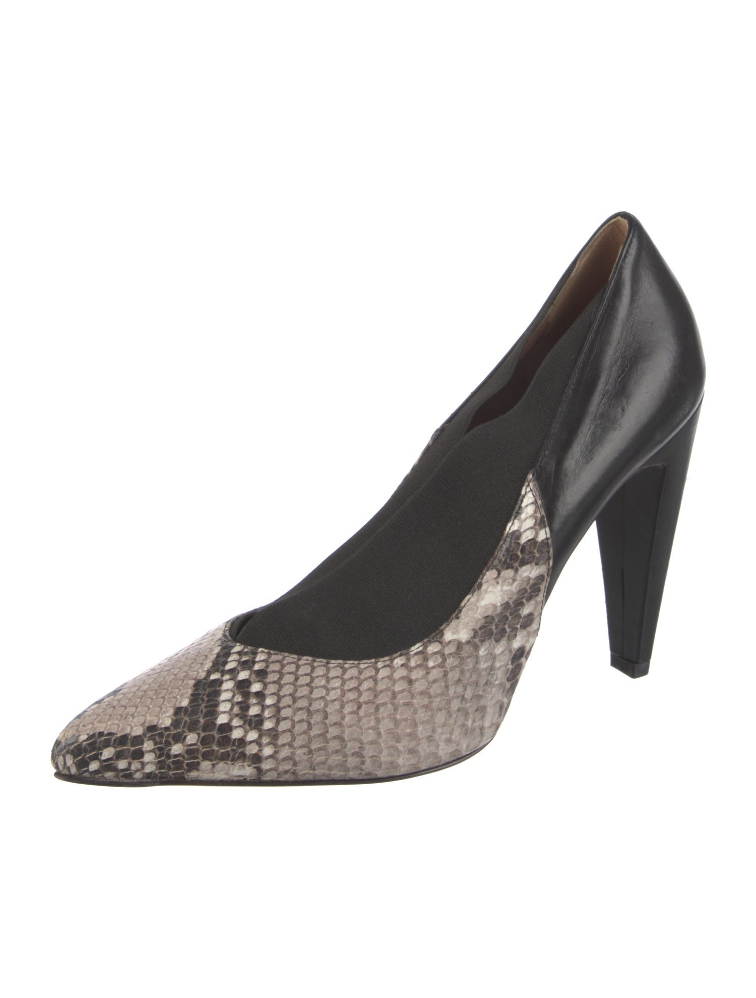 SportMax Snakeskin Animal Print Pumps