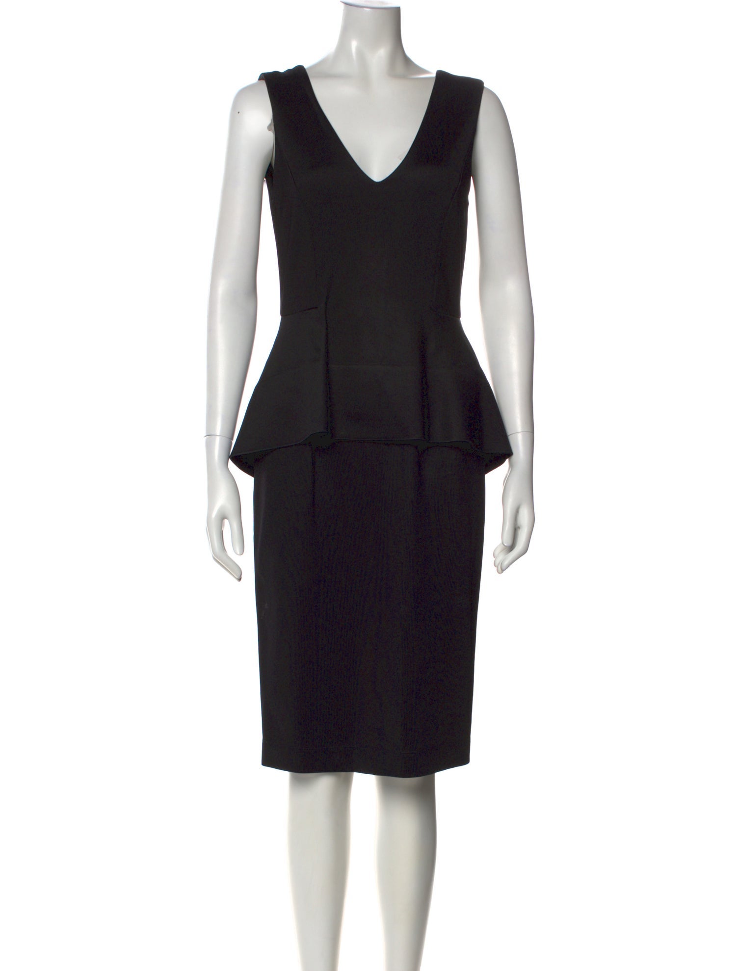 SportMax V-Neck Knee-Length Dress