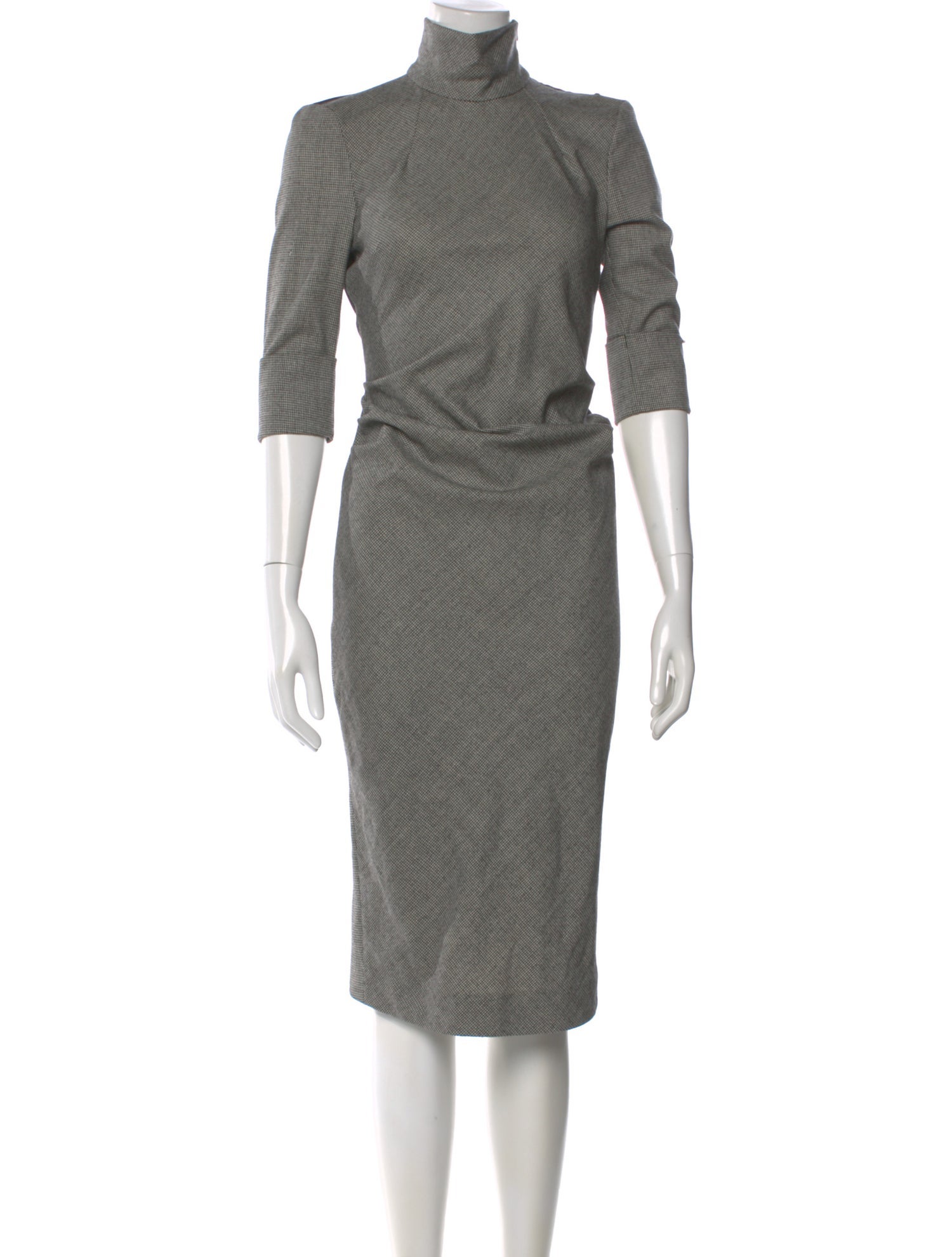 SportMax Virgin Wool Midi Length Dress
