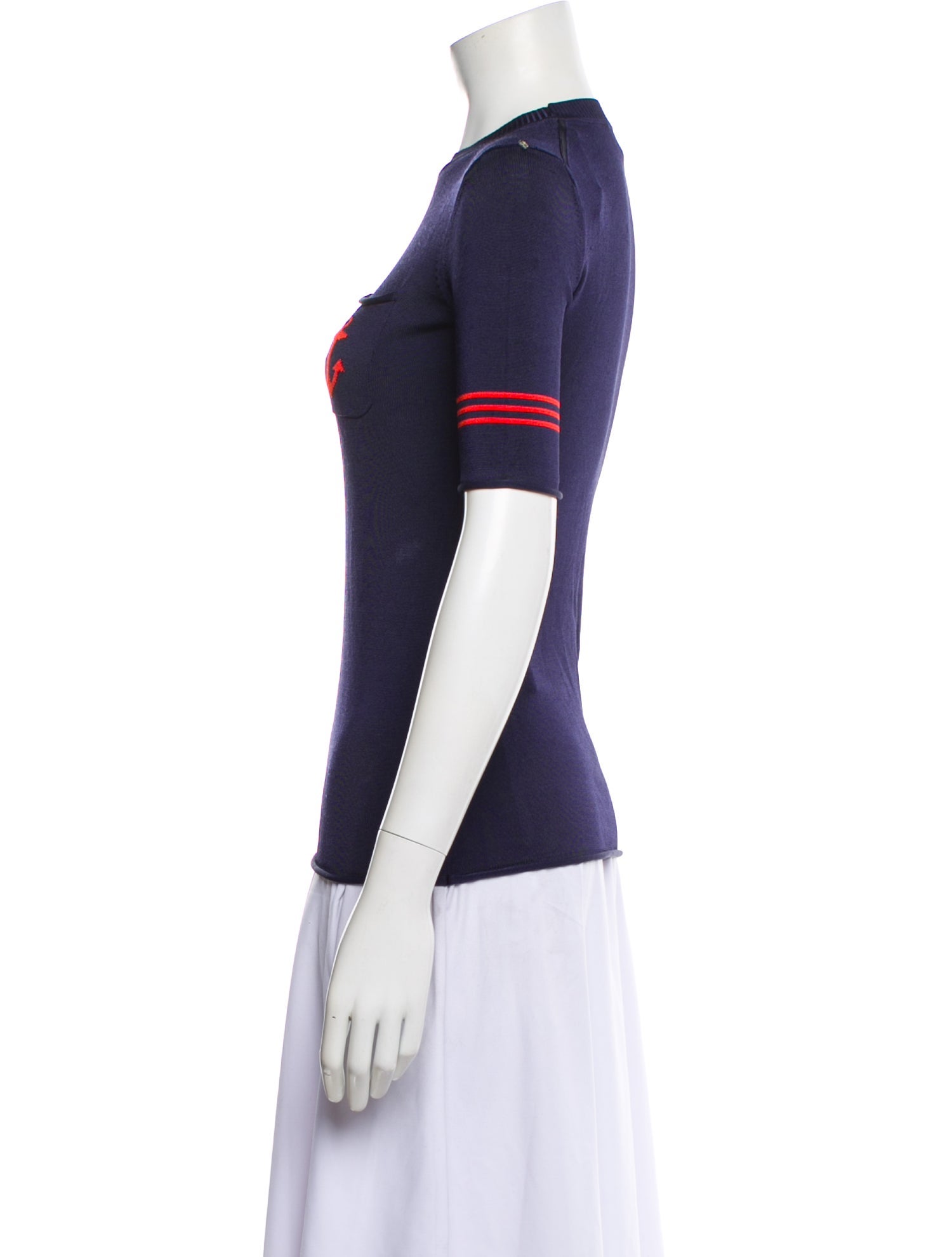 SportMax Striped Crew Neck T-Shirt