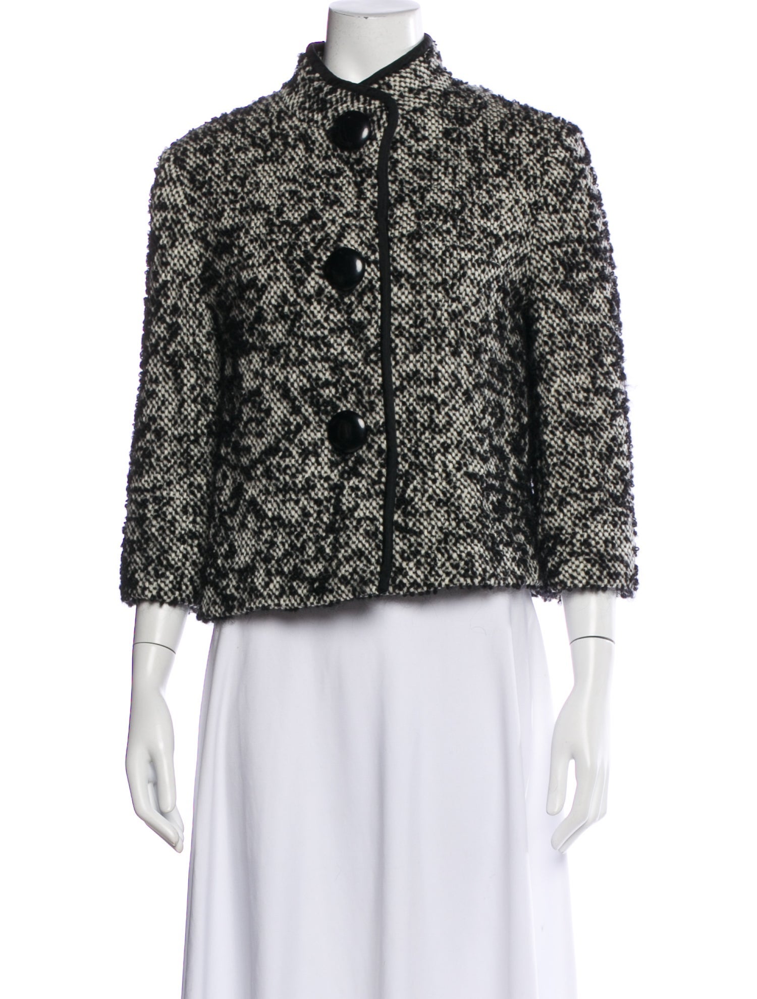 SportMax Virgin Wool Printed Evening Jacket