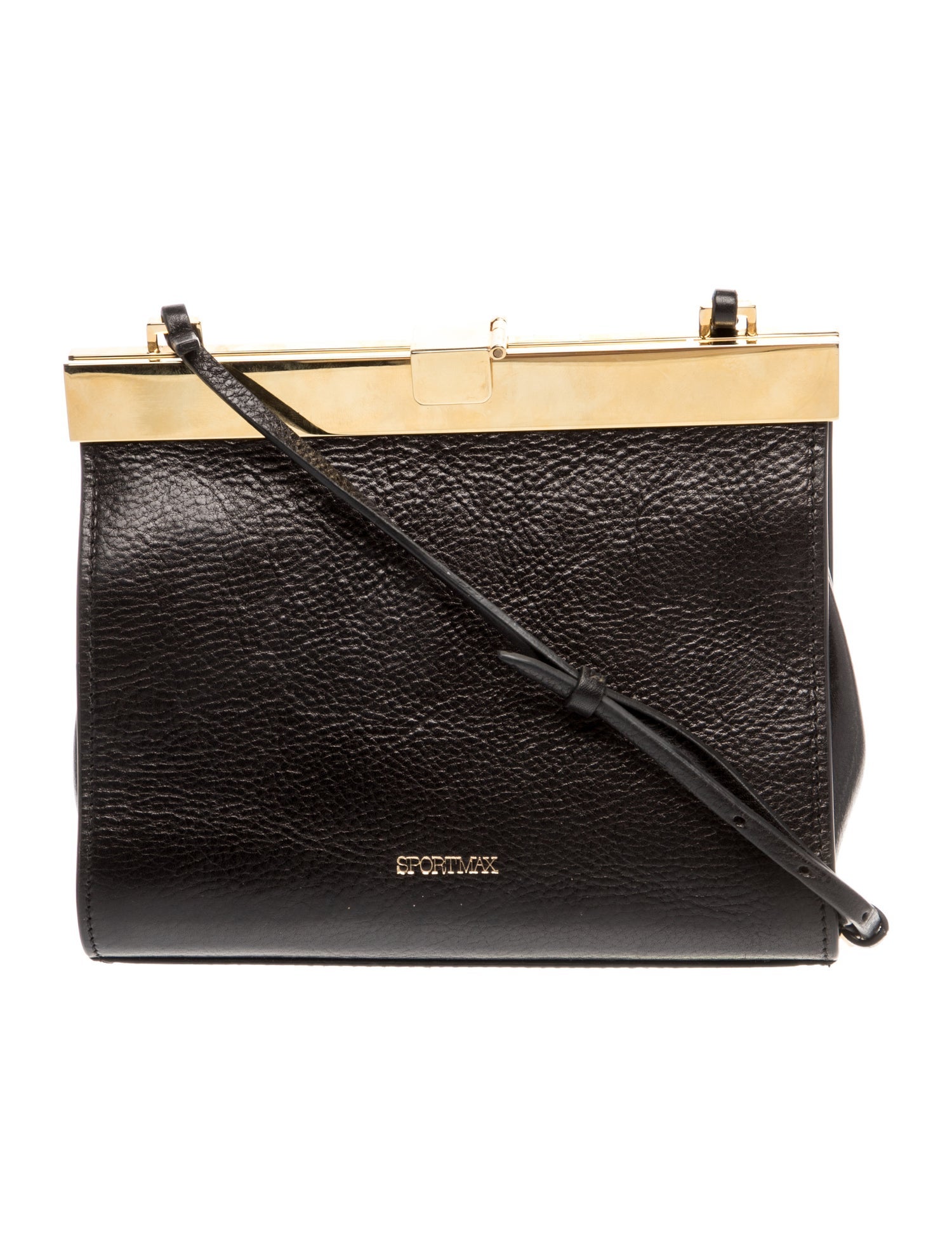 SportMax Leather Crossbody Bag