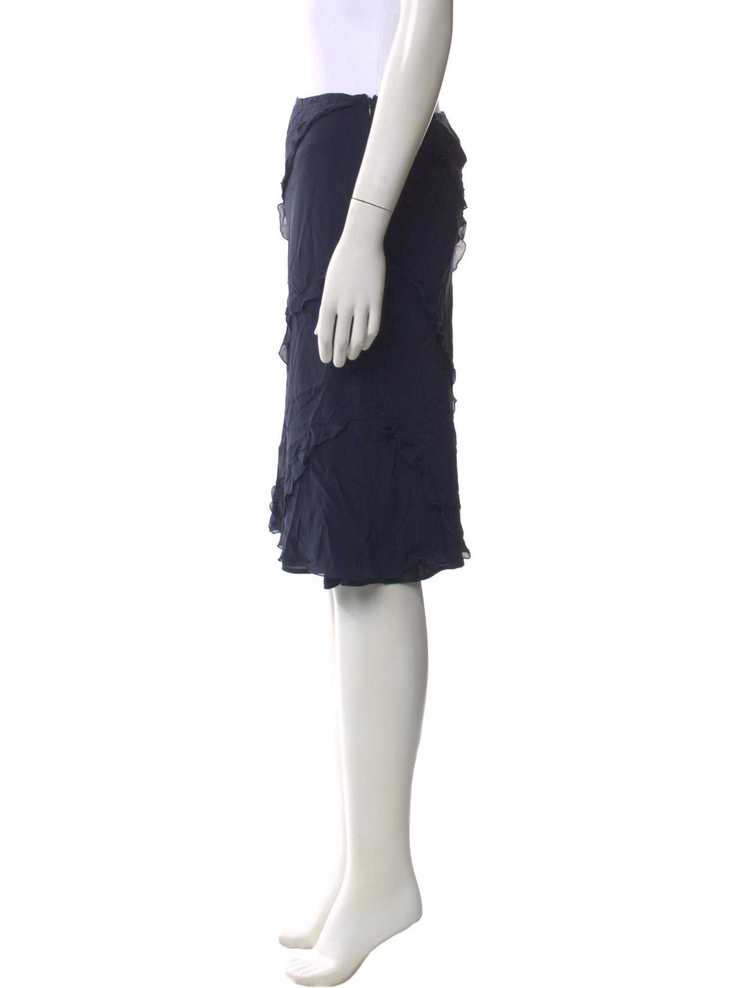 SportMax Silk Knee-Length Skirt