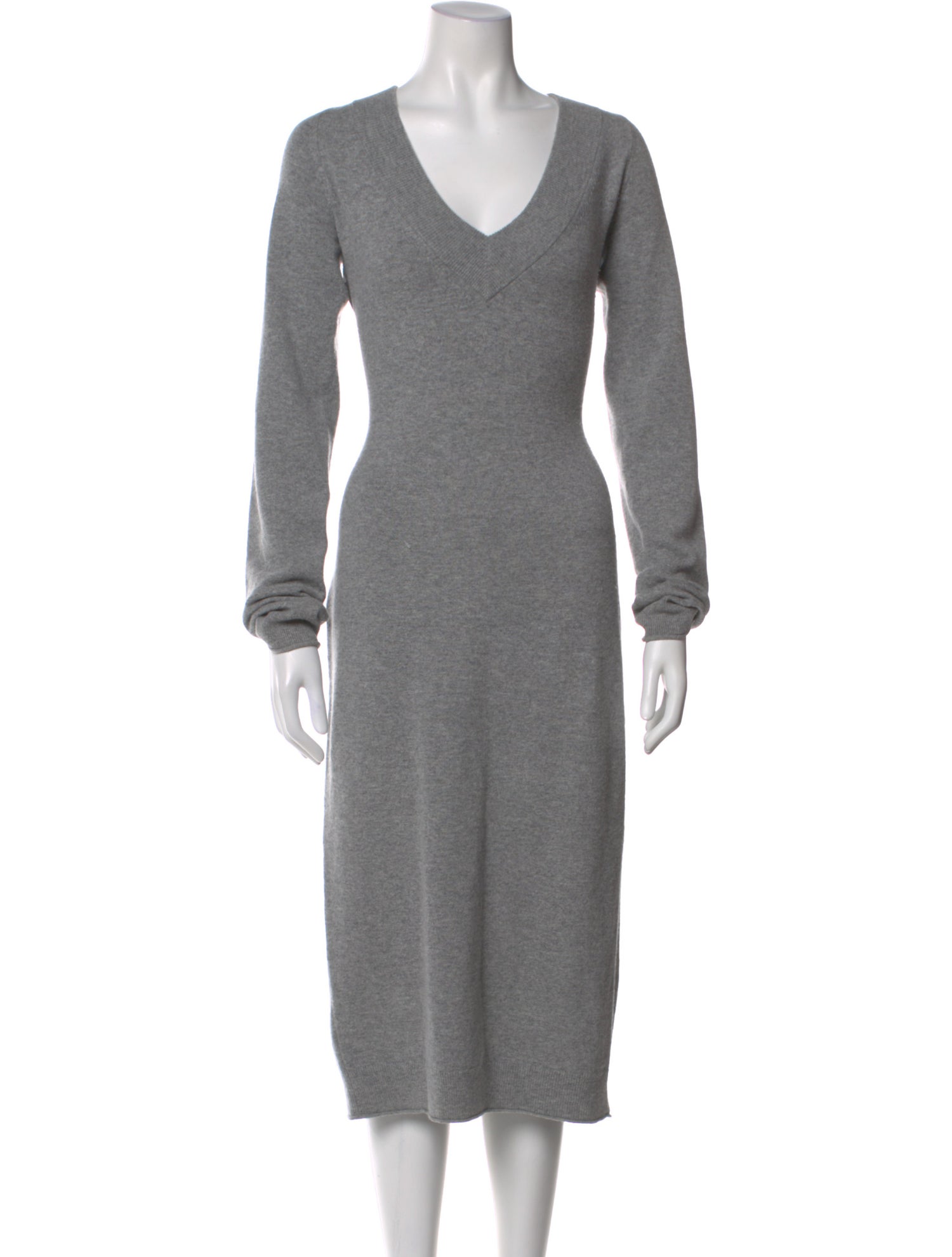 SportMax V-Neck Midi Length Dress