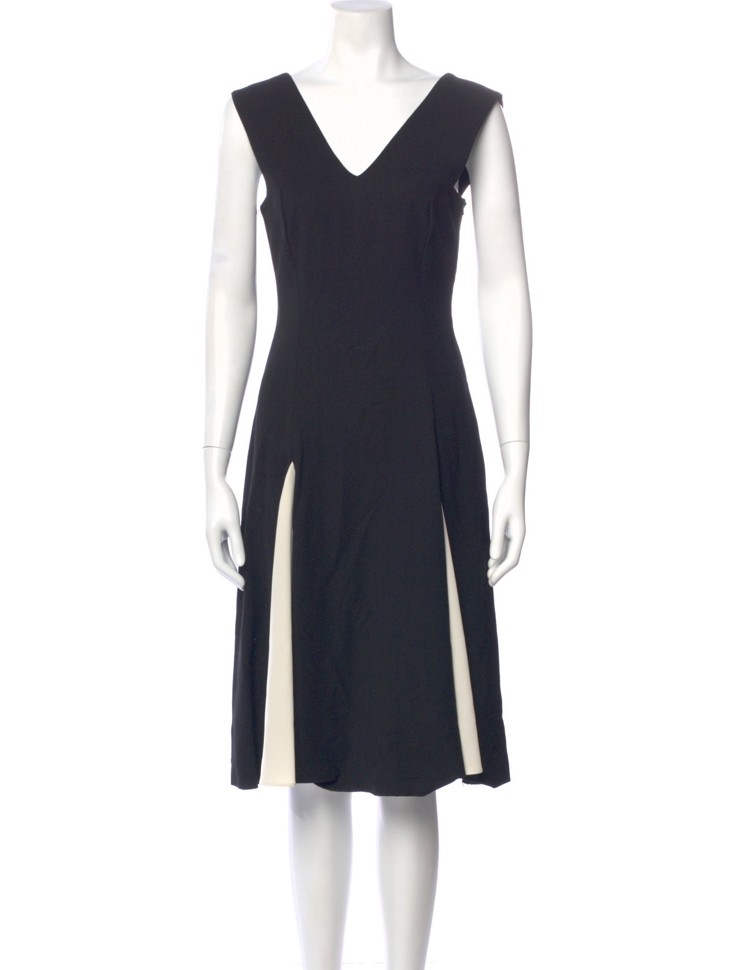 SportMax V-Neck Midi Length Dress