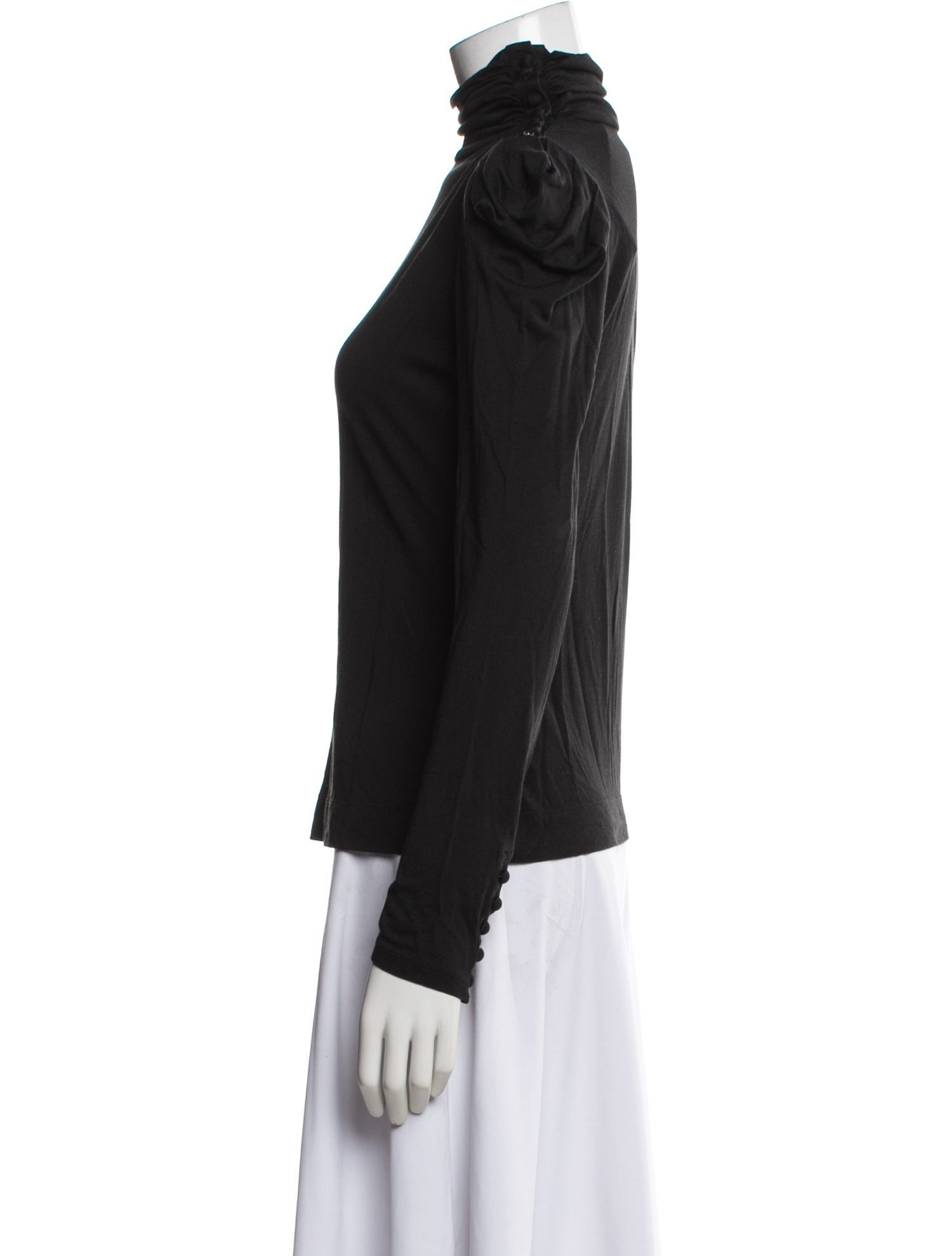 SportMax Silk Turtleneck Top