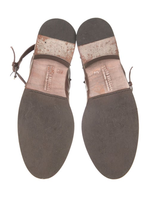 Freda Salvador Leather Studded Accents Moto Boots