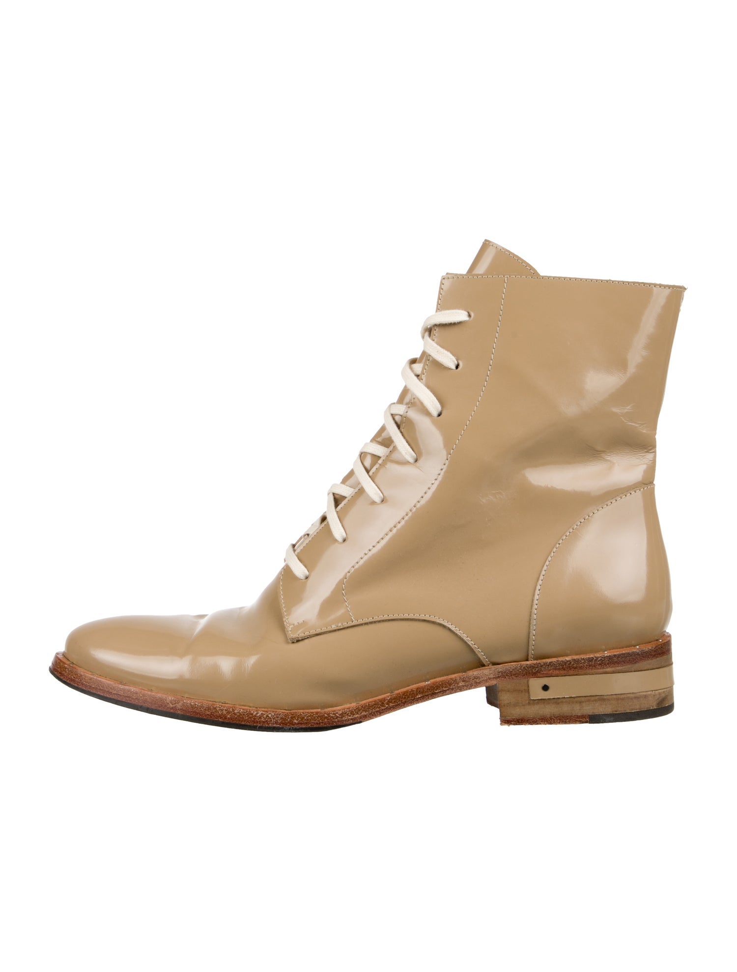 Freda Salvador Patent Leather Combat Boots