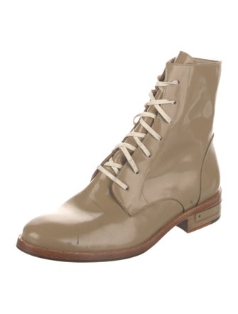 Freda Salvador Patent Leather Combat Boots