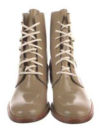 Freda Salvador Patent Leather Combat Boots