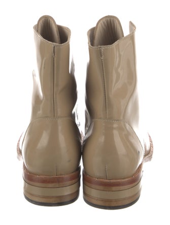 Freda Salvador Patent Leather Combat Boots