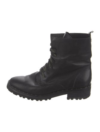 Freda Salvador Leather Combat Boots