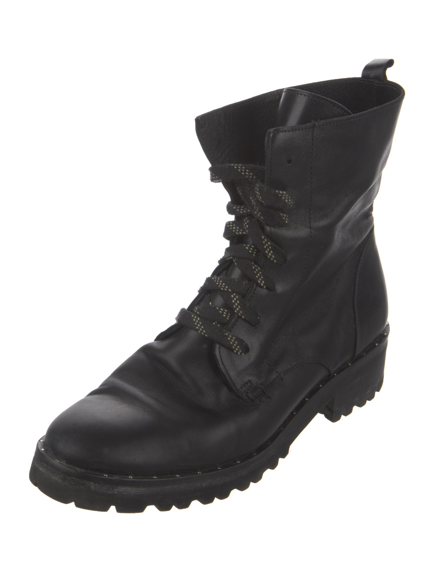 Freda Salvador Leather Combat Boots