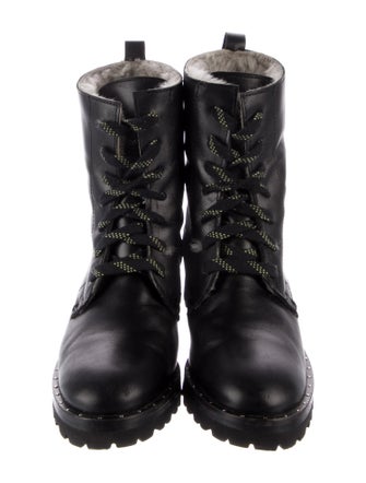 Freda Salvador Leather Combat Boots