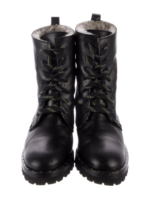 Freda Salvador Leather Combat Boots