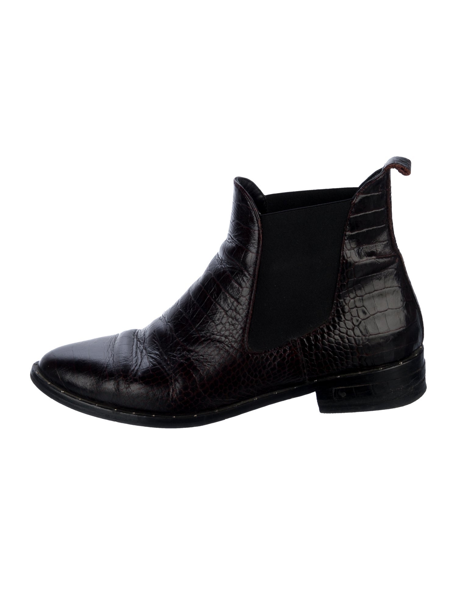Freda Salvador Embossed Leather Chelsea Boots