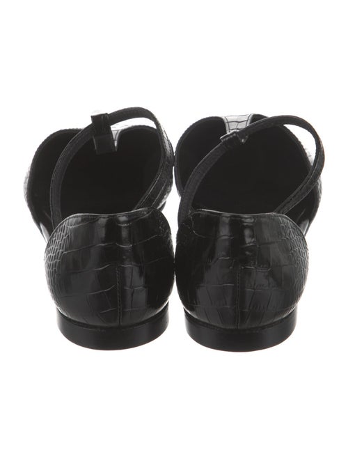 Freda Salvador Alligator D'Orsay Flats