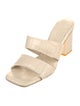 Freda Salvador Embossed Leather Slides