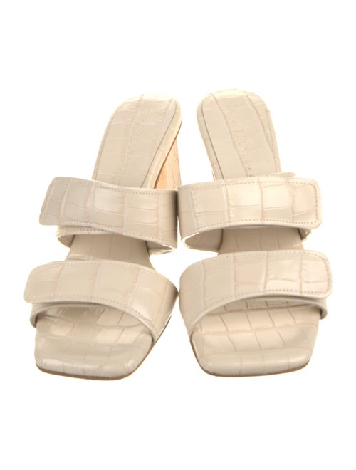 Freda Salvador Embossed Leather Slides