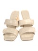 Freda Salvador Embossed Leather Slides