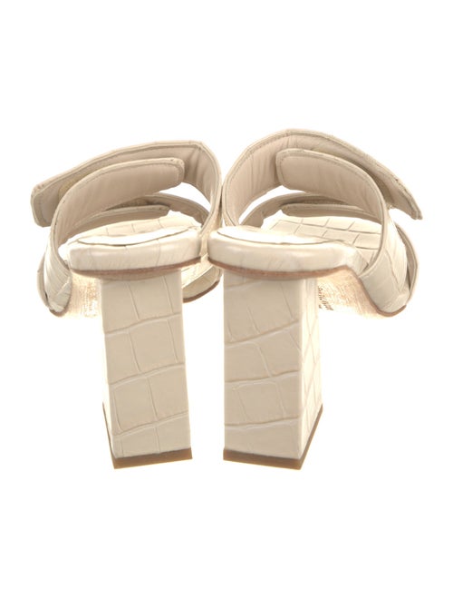 Freda Salvador Embossed Leather Slides
