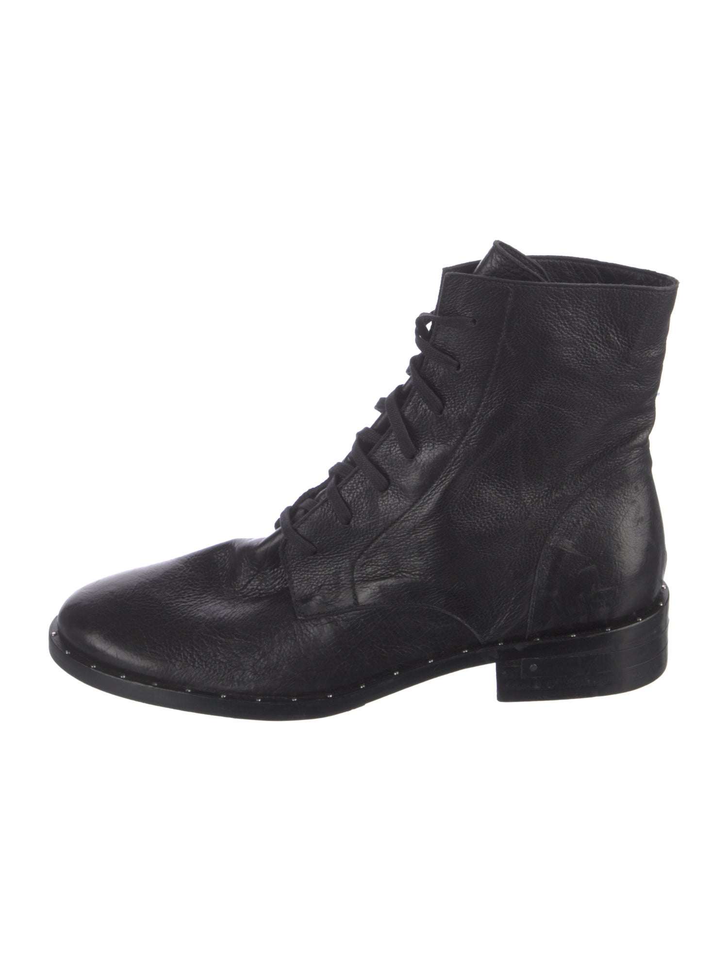 Freda Salvador Leather Combat Boots