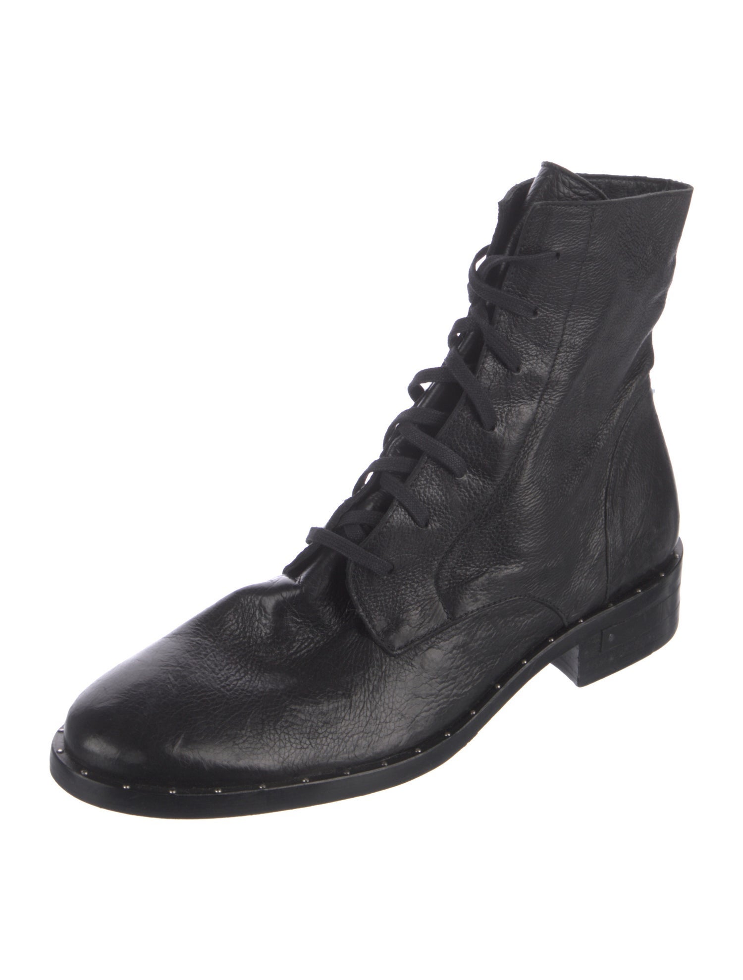 Freda Salvador Leather Combat Boots