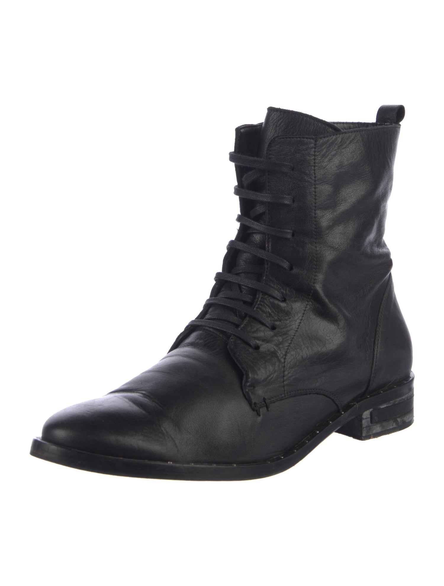 Freda Salvador Leather Combat Boots