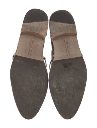 Freda Salvador Velvet Animal Print Loafers