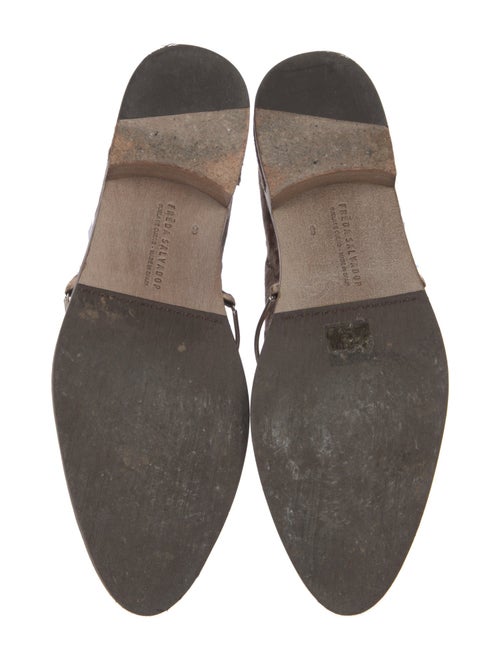 Freda Salvador Velvet Animal Print Loafers