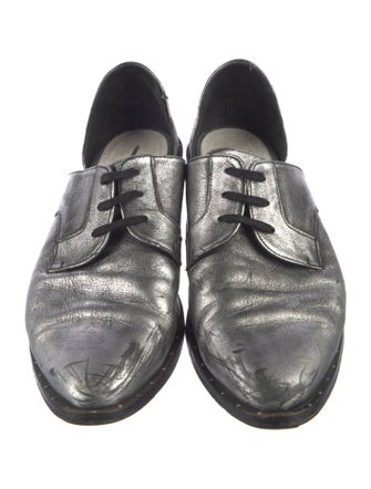 Freda Salvador Leather Studded Accents D'Orsay Flats