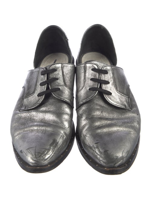 Freda Salvador Leather Studded Accents D'Orsay Flats